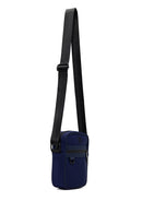 Men's Navy Blue Mini Fabric Messenger Bag | Derimod