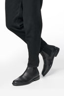 Geox Men's Black Terence Leather Chelsea Boots | Derimod
