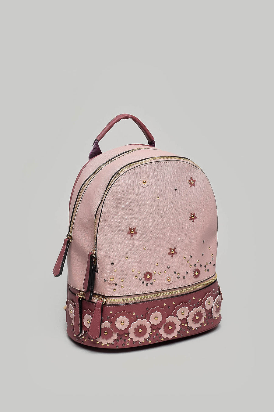 Women's Backpack with Flower Detail