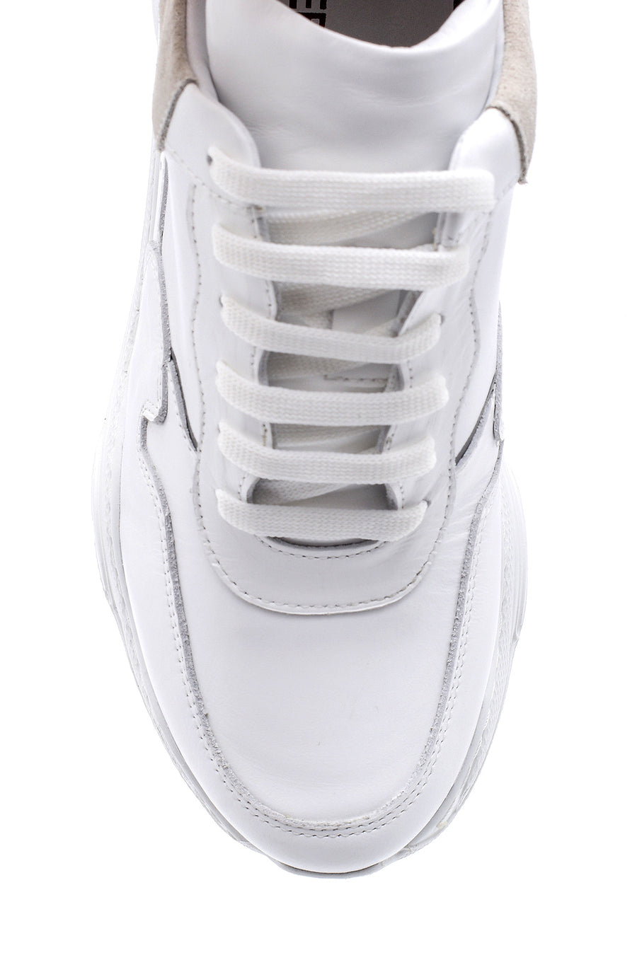 Kadın Deri Yüksek Tabanlı Sneaker