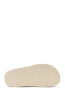Women's Beige Chunky Suede Leather Sandals | Derimod