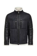 Zermatt Men's Black Teddy Coat | Derimod