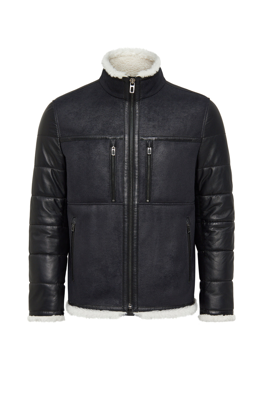 Zermatt Men's Black Teddy Coat