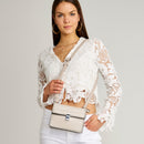 Women's Crossbody Bag with Staple Detail | Derimod