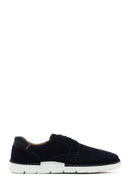Men's Navy Blue Lace-up Leather Casual Shoes | Derimod