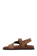 Women's Mink Suede Leather Flip Flop Sandals | Derimod