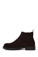 Male Brown Suede Chelsea Boots | Derimod