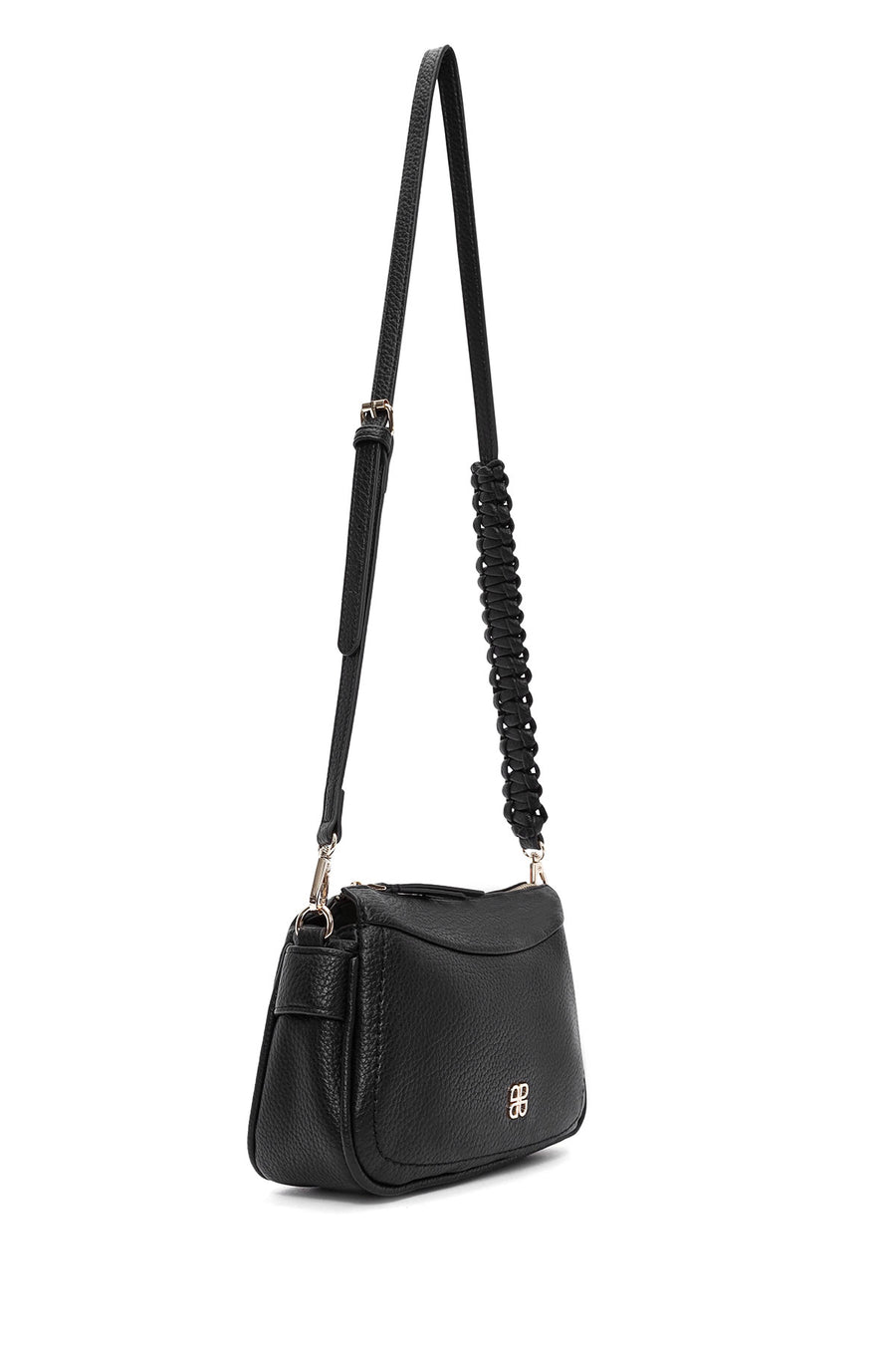 Women's Black Long Strap Crossbody Bag