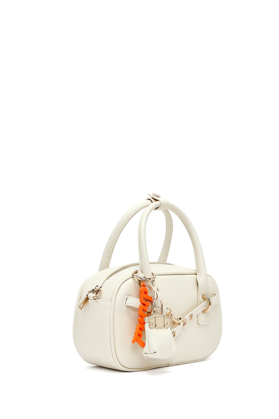 Women's Cream Long Strap Accessory Mini Handbag