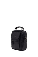 Male Black Leather Handbag | Derimod