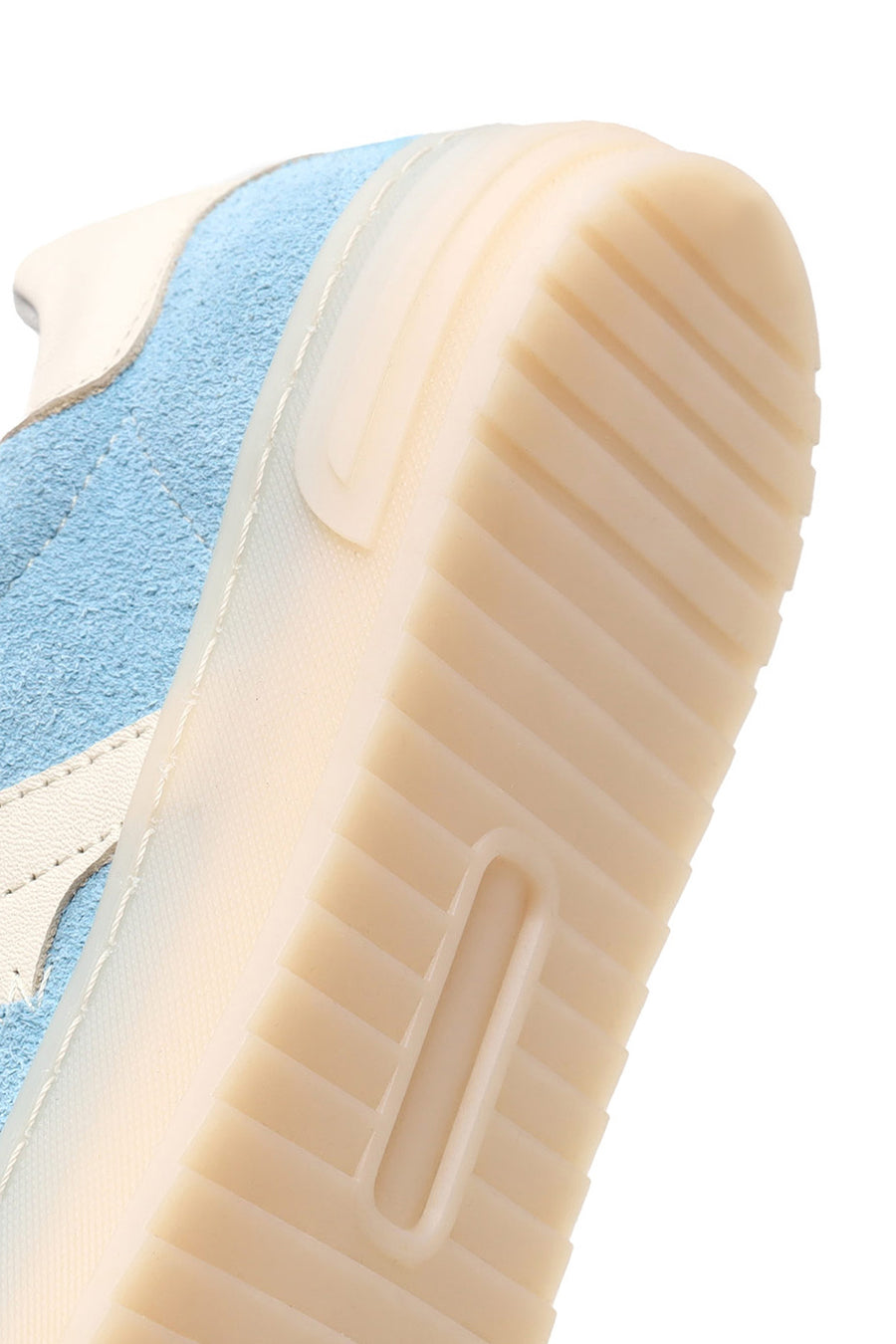 Woman Blue Lace-Up Suede Leather Sneakers