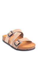 Women's Casual Leather Slippers | Derimod