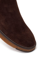 Male Brown Suede Chelsea Boots | Derimod