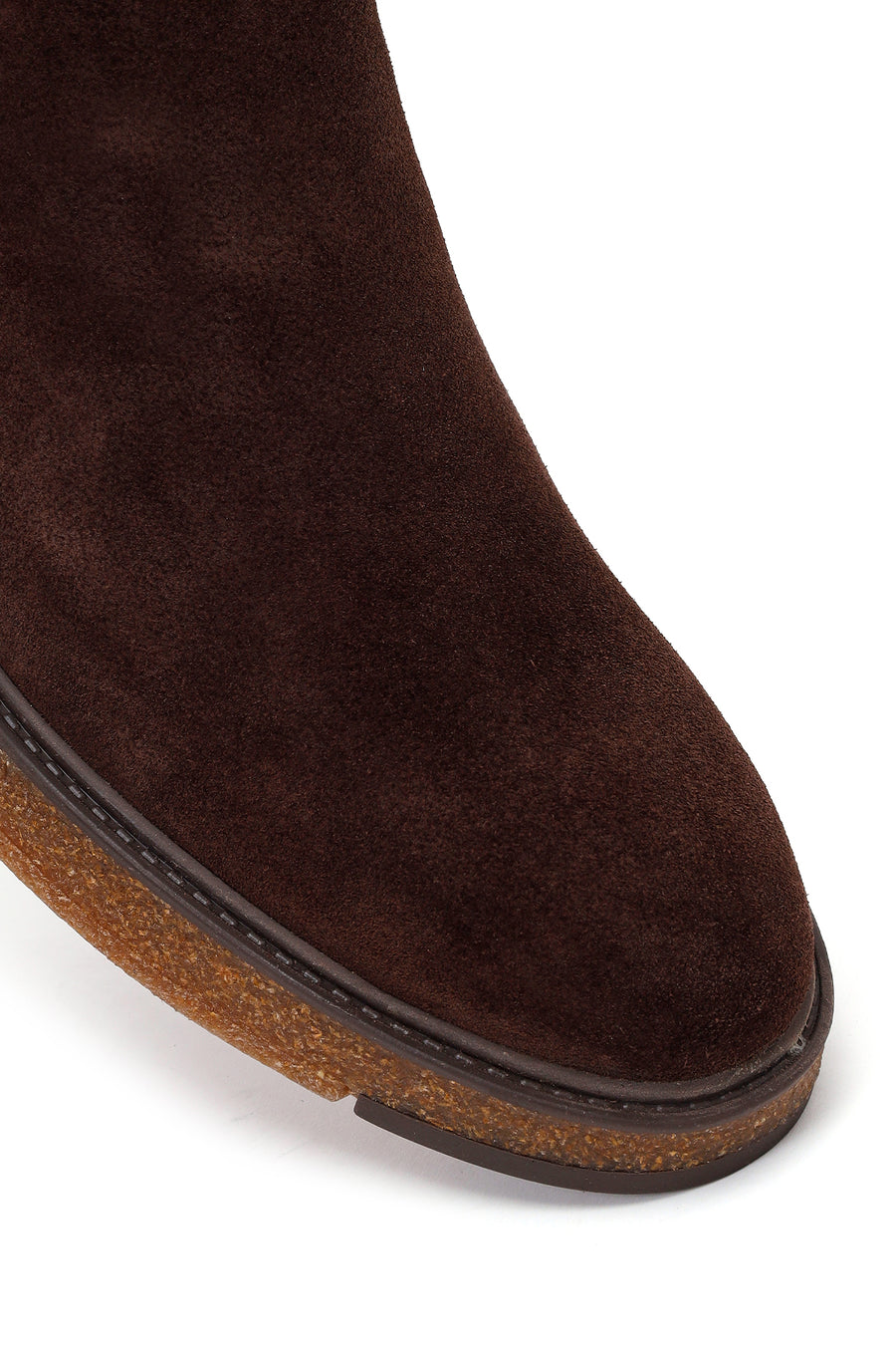 Male Brown Suede Chelsea Boots