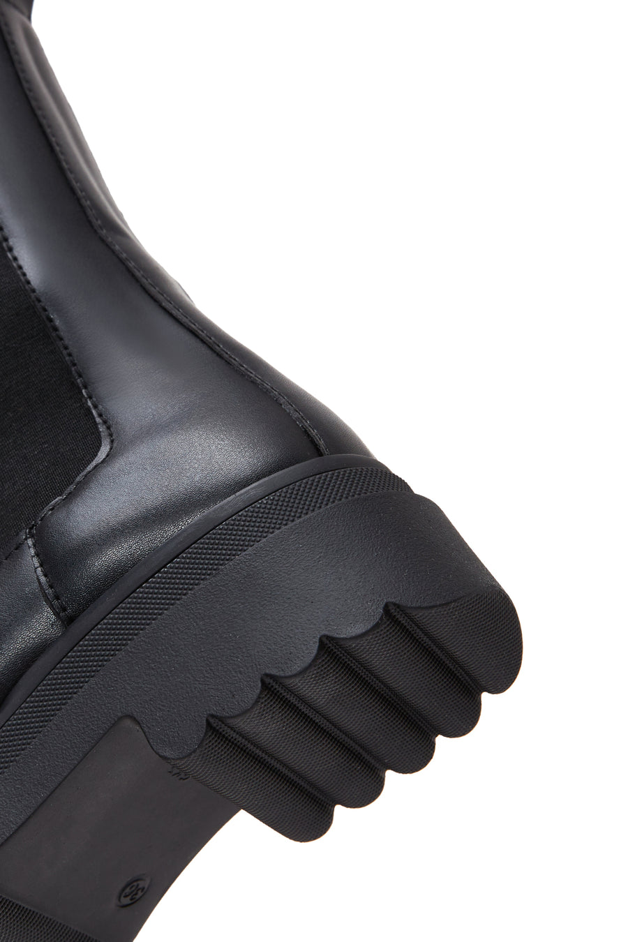 Women's Black Thick Soled Chelsea Boots