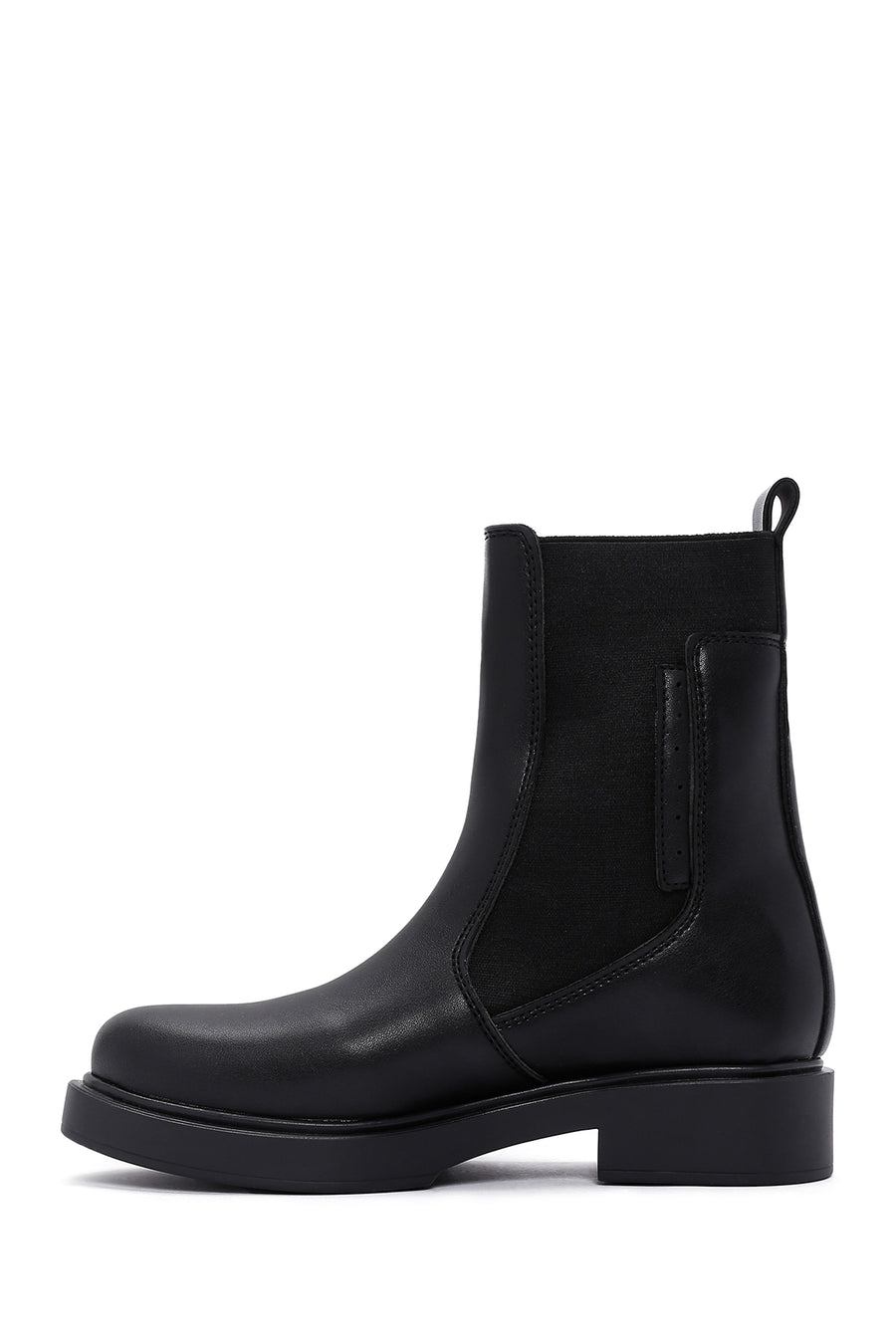 Women's Black Thick Soled Chelsea Boots
