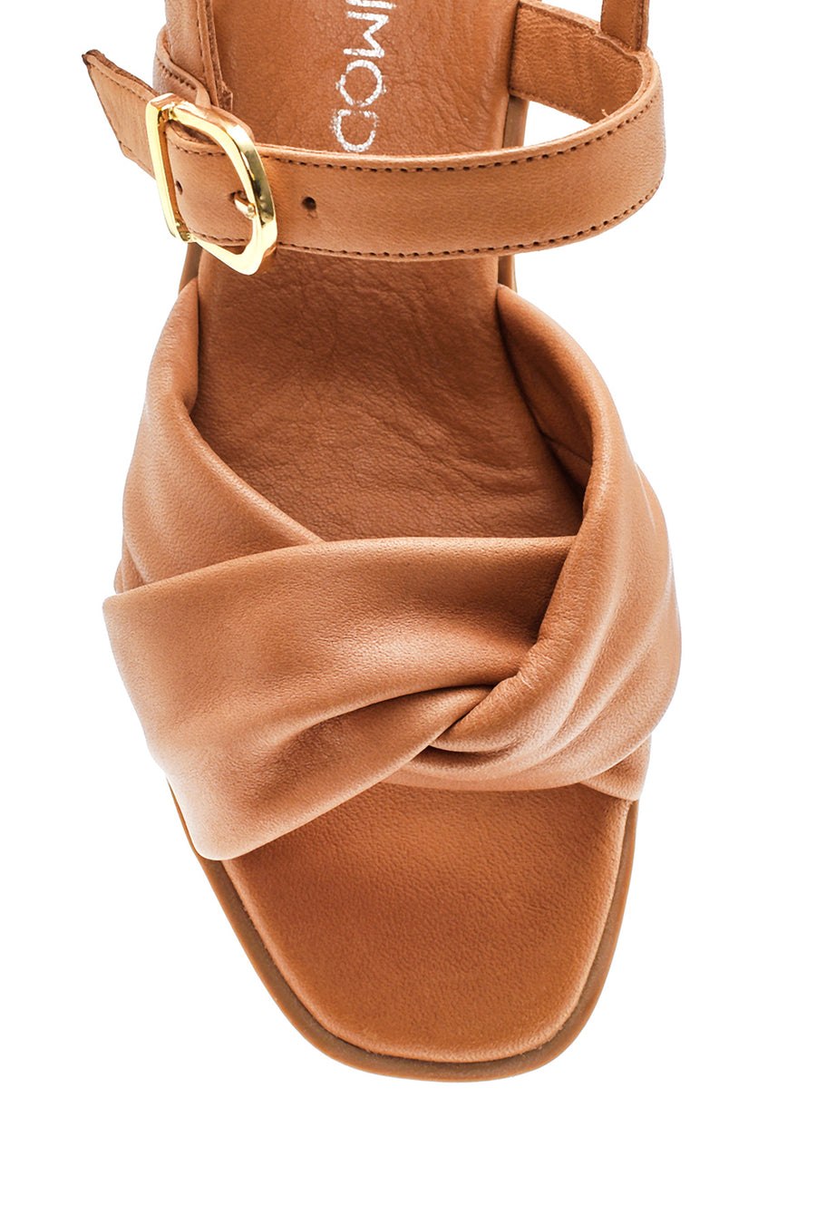 Women's Tan Leather Comfort Sandals