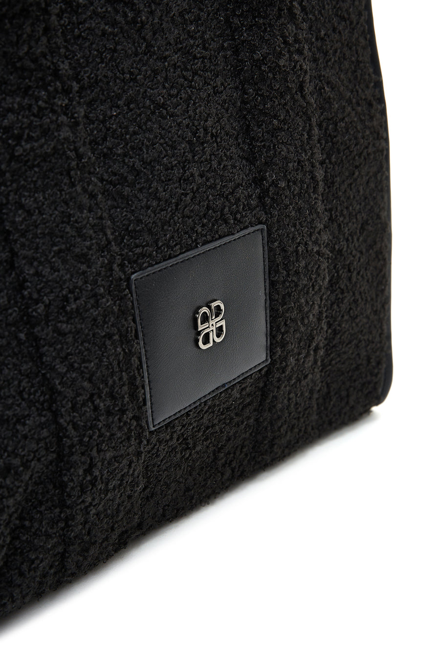 Women's Black Plush Handbag
