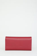 Women's Burgundy Faux Leather Wallet | Derimod