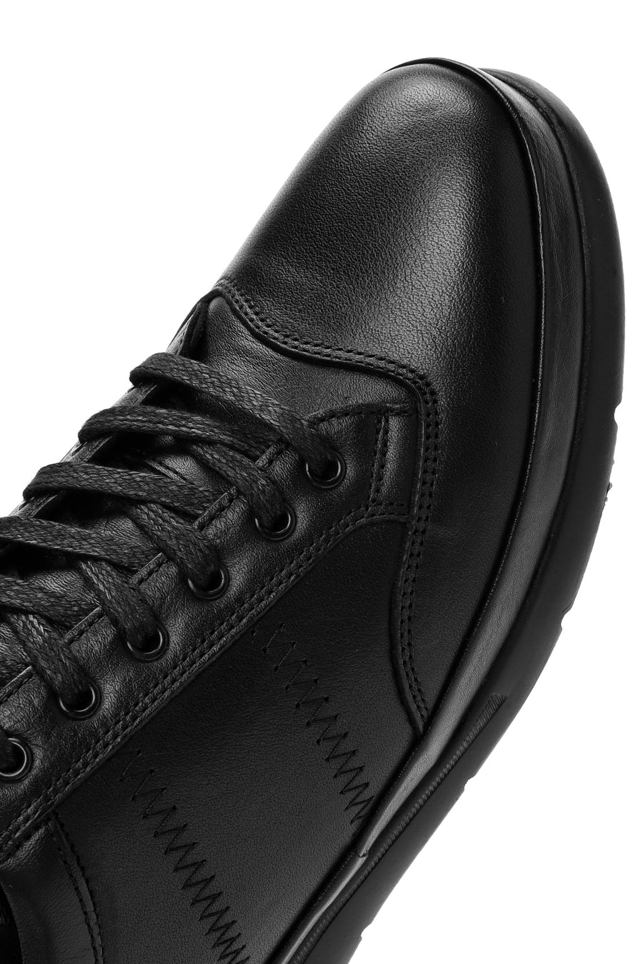 Men's Black Lace Up Leather Casual Shoes