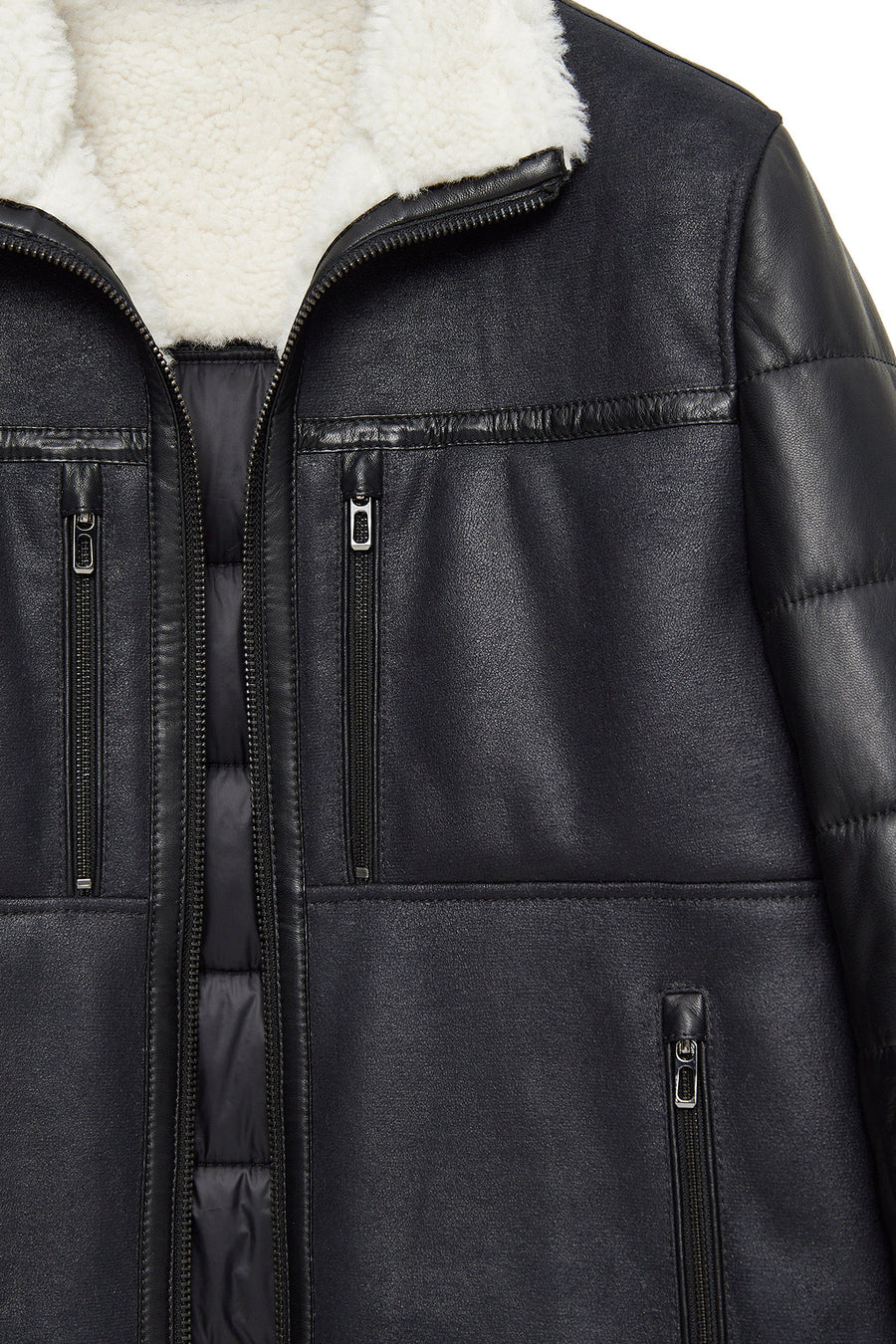 Zermatt Men's Black Teddy Coat