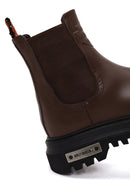 Harley Davidson Woman Tan Mourir Leather Chelsea Boots | Derimod