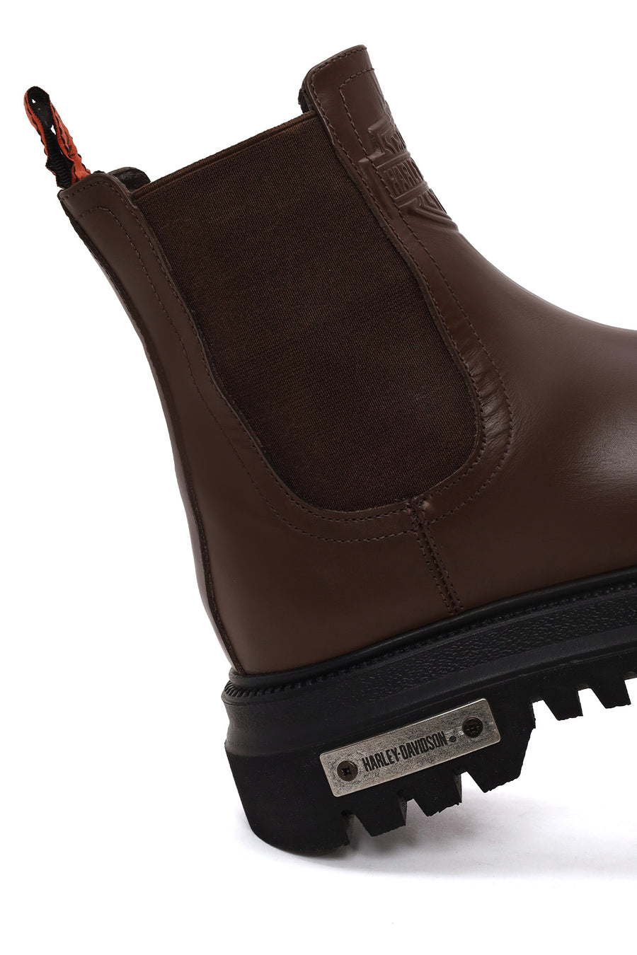 Harley Davidson Woman Tan Mourir Leather Chelsea Boots