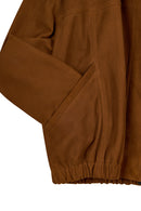 Deborah Woman Brown Oversize Suede Jacket | Derimod