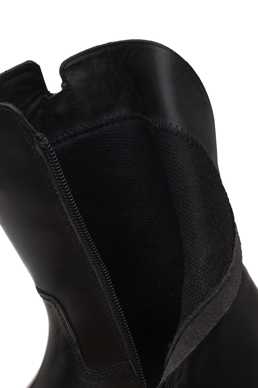 Harley Davidson Woman Black River Zip Closure Thick-Soled Leather Boots