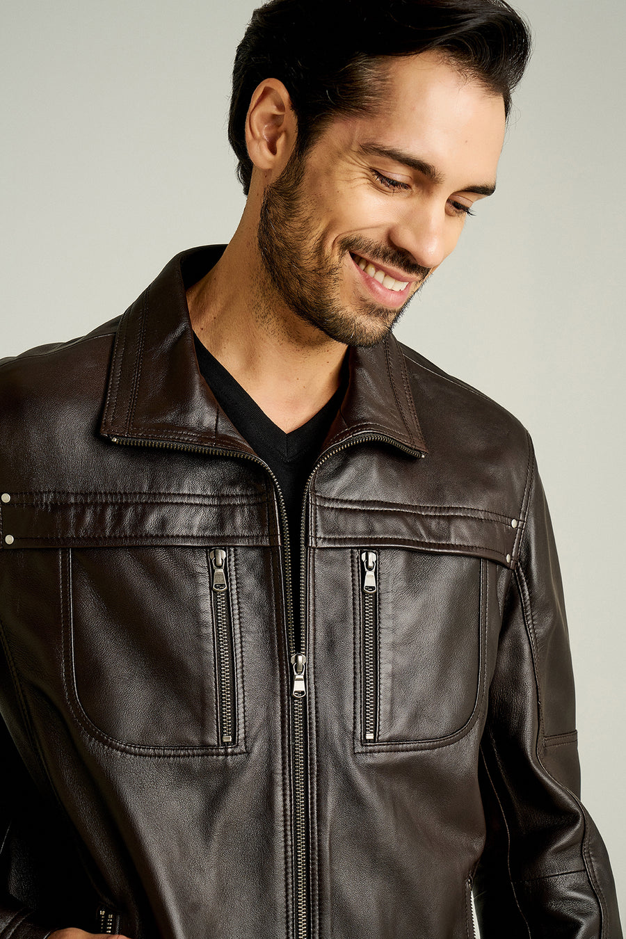 HENRY MEN'S LEATHER JACKET