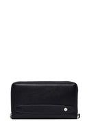 Men's Black Leather Mini Handbag | Derimod