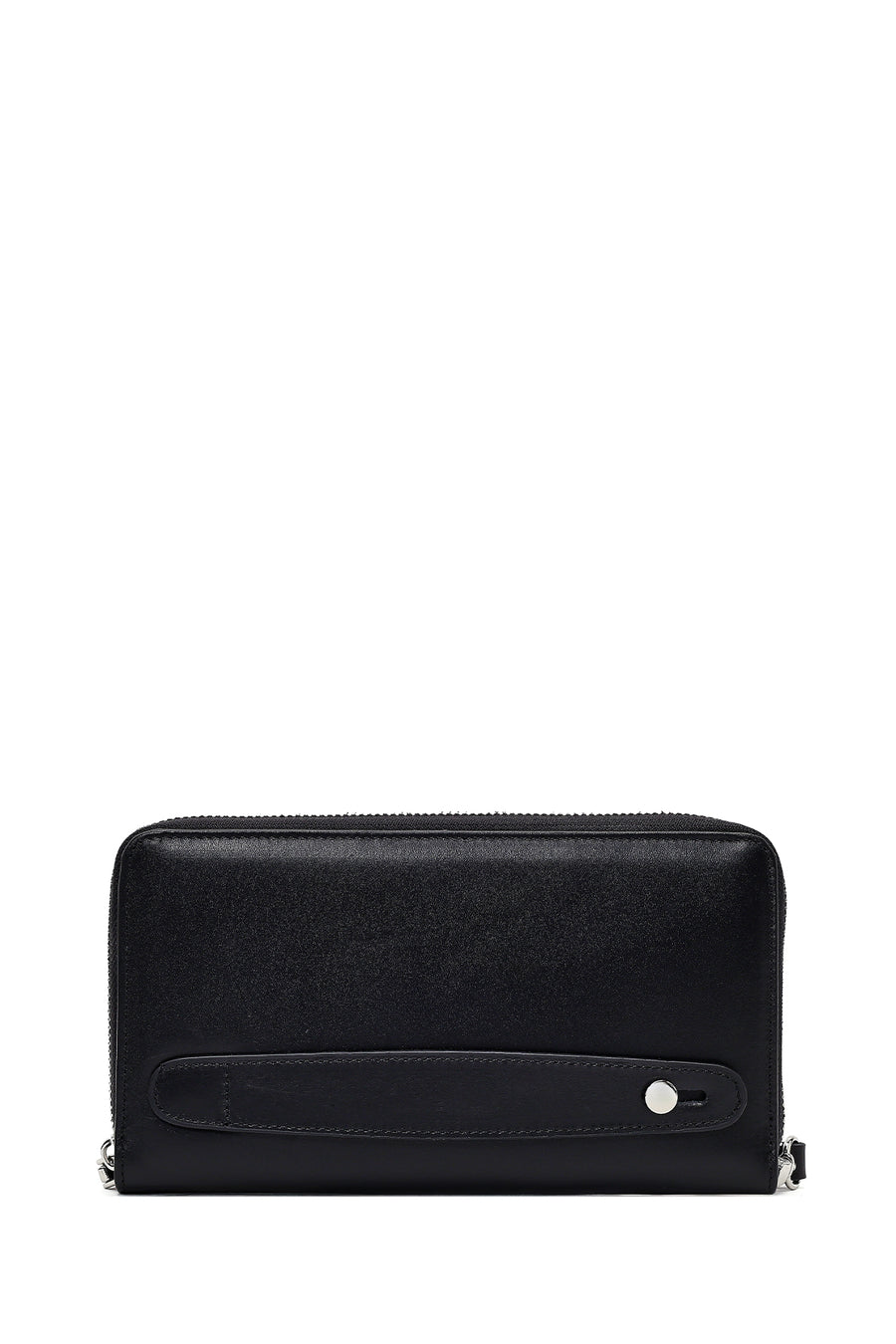 Men's Black Leather Mini Handbag