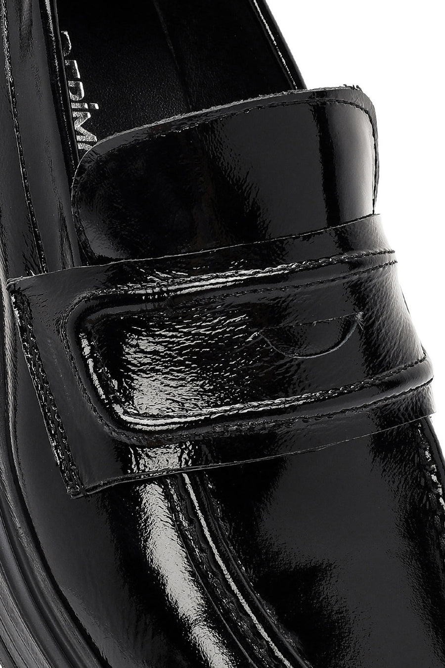 Women's Black Patent Leather Moccasin Loafer