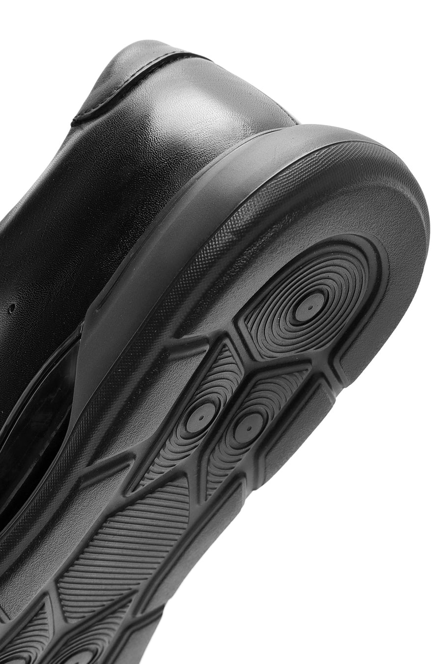 Men's Black Lace-up Leather Sneaker