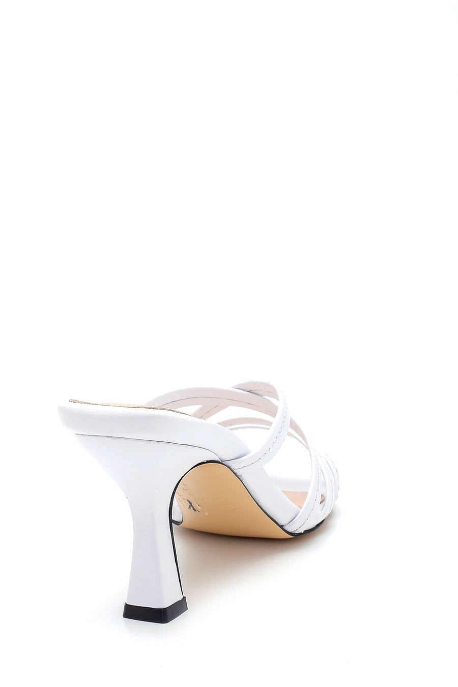 Women's Leather Heeled Slippers