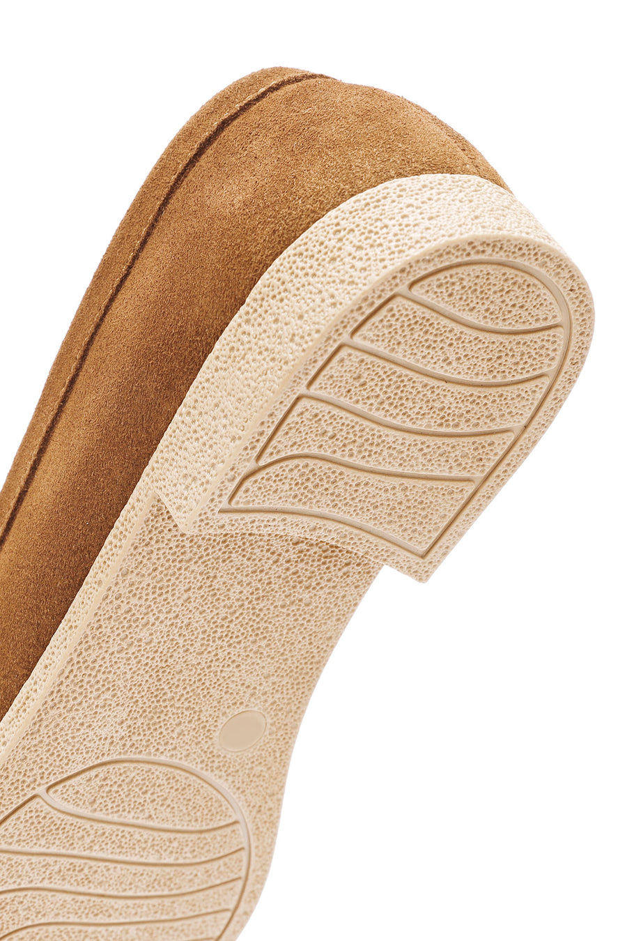 Women's Tan Suede Leather Loafer