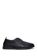 Women's Black Lace-Up Leather Comfort Shoes | Derimod