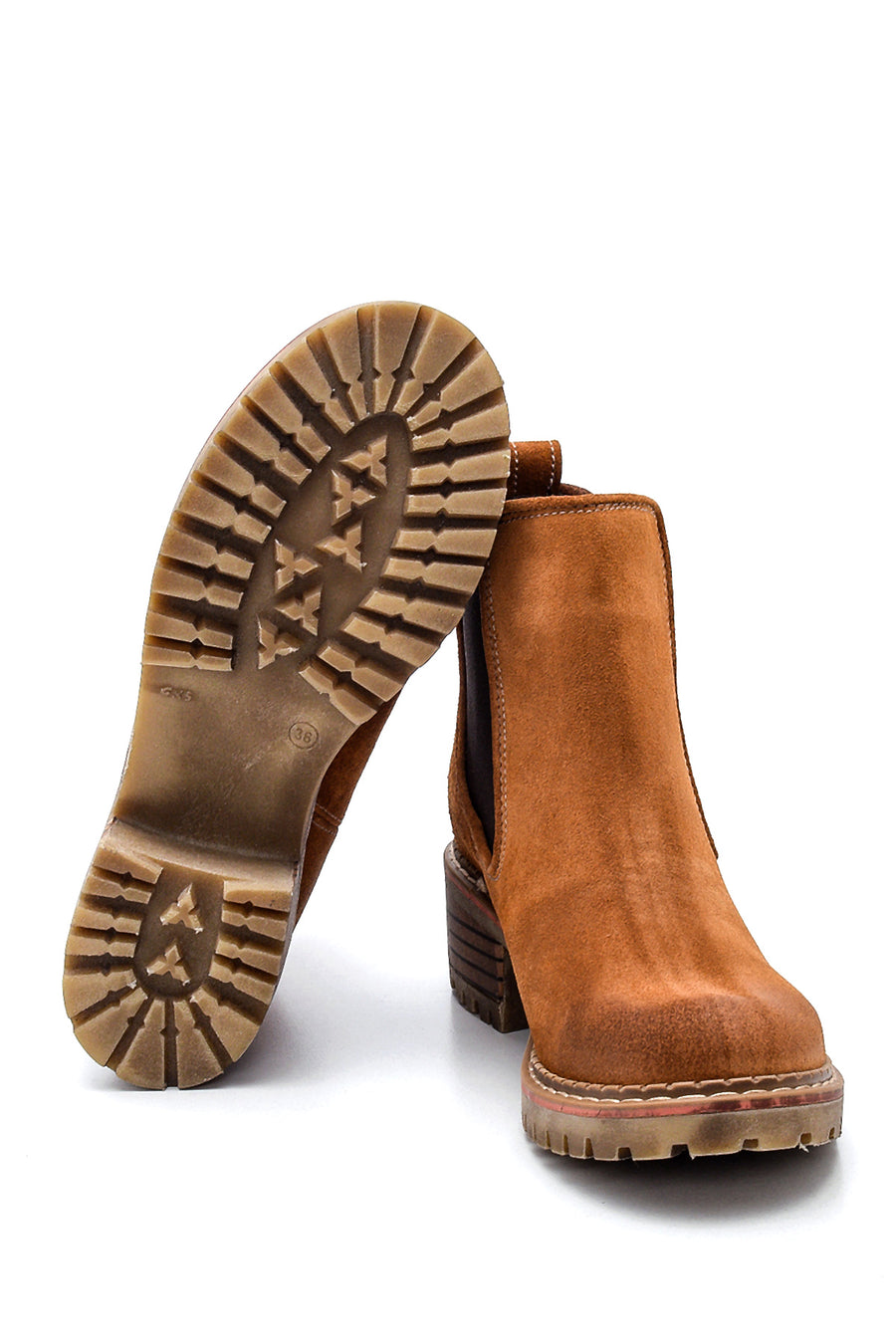 Women's Leather Suede Chelsea Boots