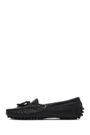 Women's Black Leather Loafer | Derimod