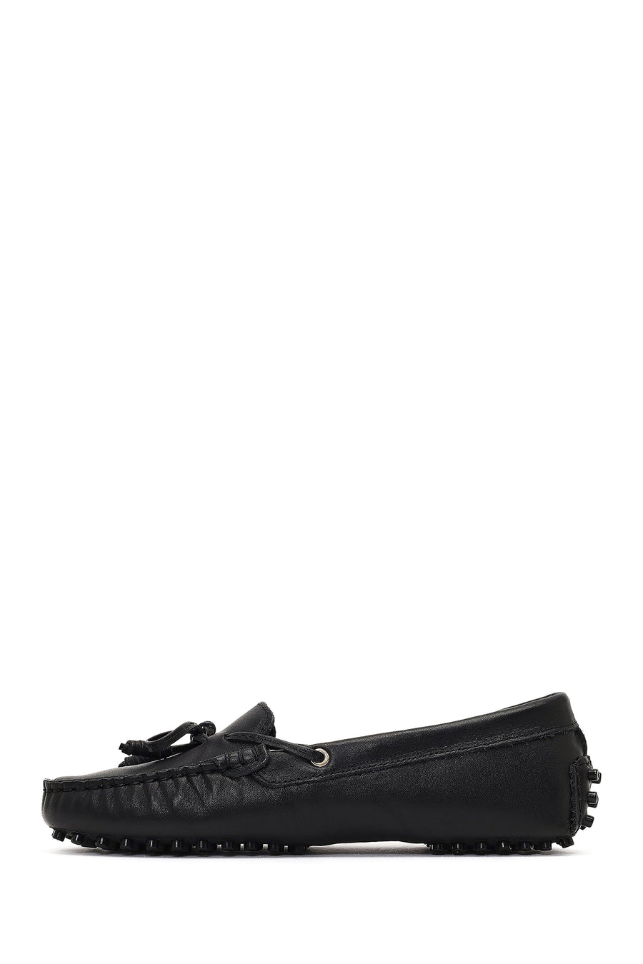 Women's Black Leather Loafer