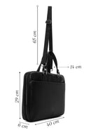 Men's Black Long Strap Briefcase | Derimod