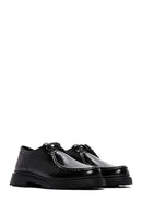 Women's Black Lace-Up Leather Casual Shoes | Derimod