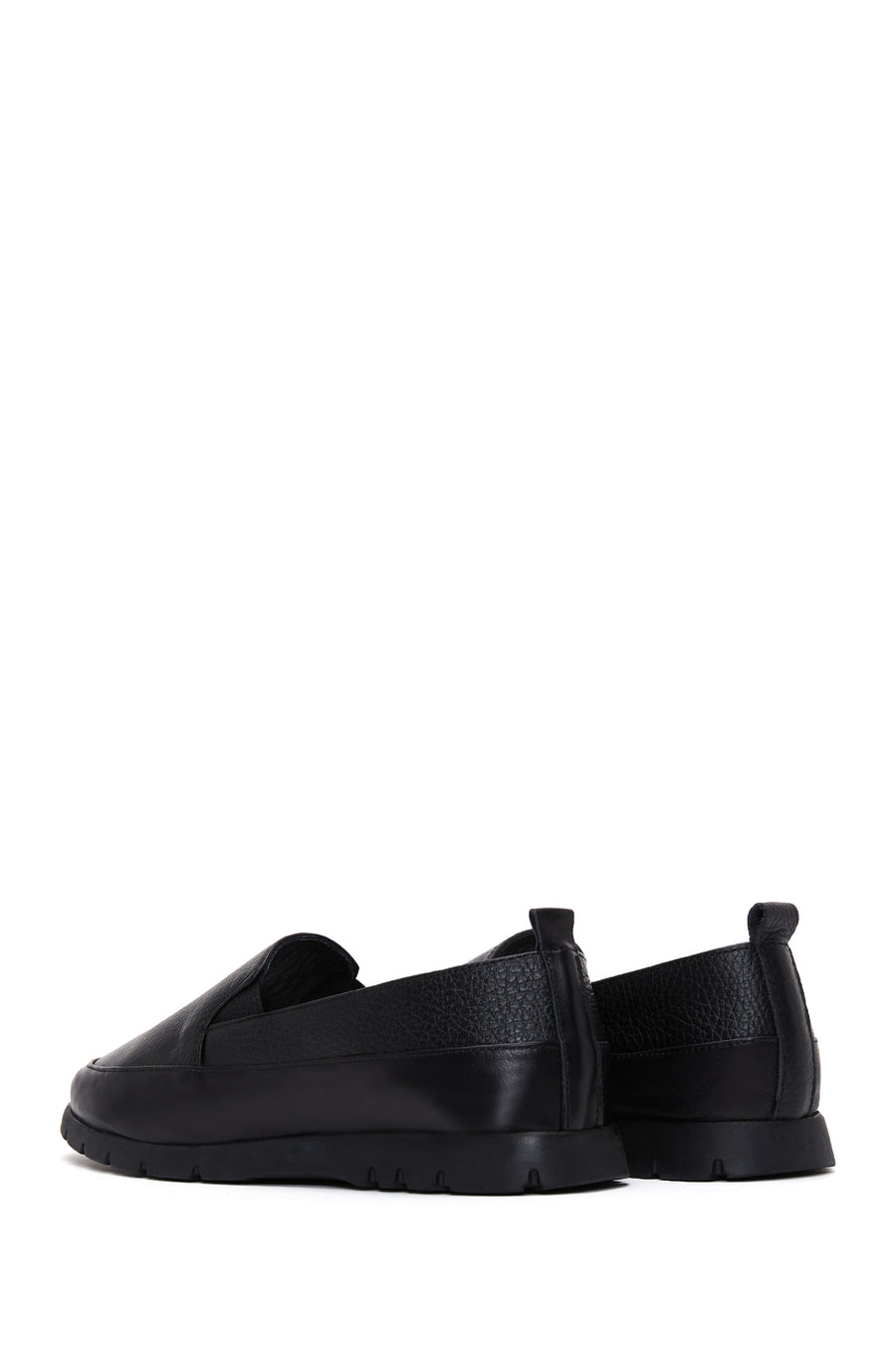 Woman Black Leather Comfort Loafer