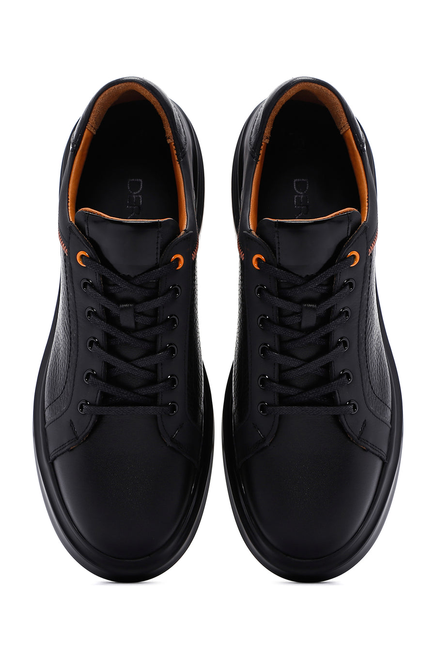 Erkek Siyah Deri Sneaker