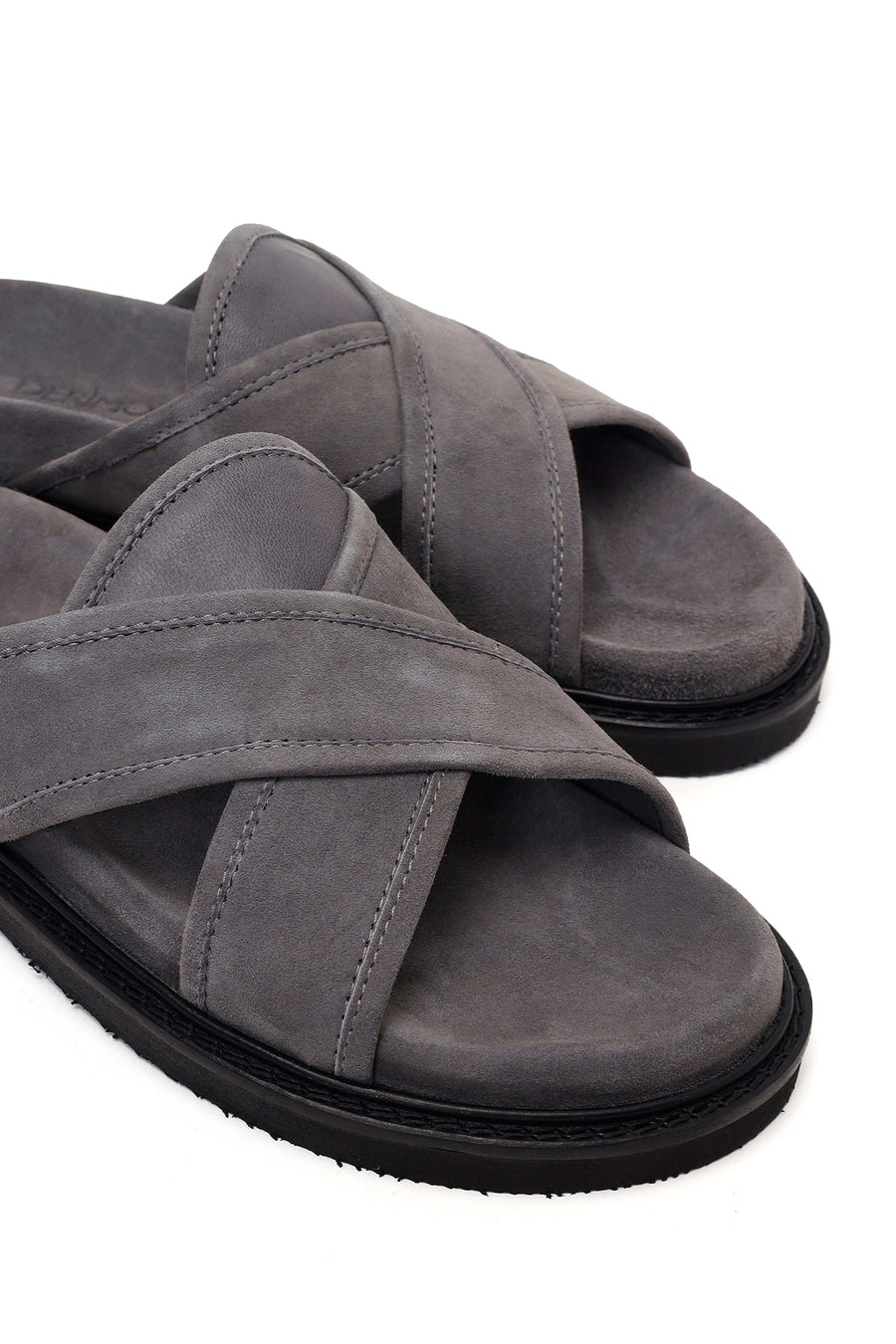 Male Grey Suede Slipper
