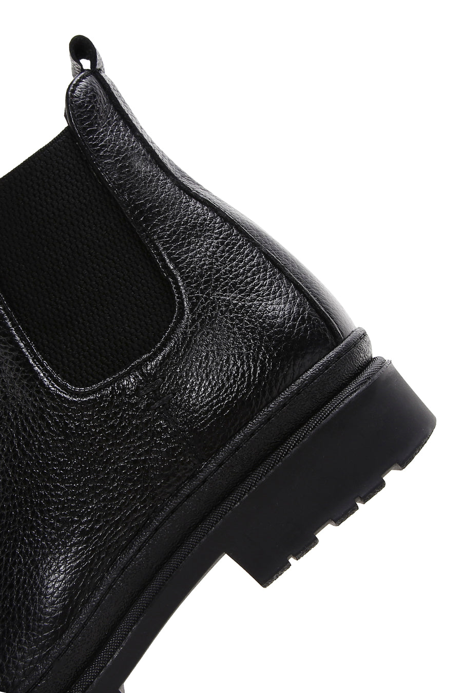 Male Black Leather Casual Chelsea Boots