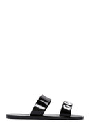 Women's Black Jelly Stone Slippers | Derimod