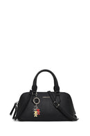 Woman Black Long-Strap Charm Shoulder Bag | Derimod
