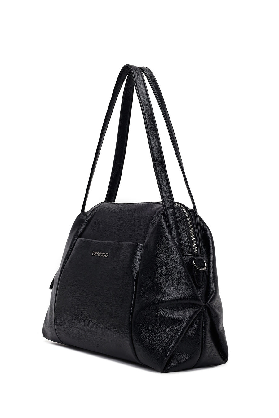Woman Black Long-Strap Shoulder Bag