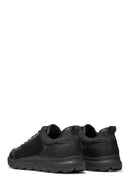 Geox Men's Black Spherica Lace-up Leather Sneaker | Derimod